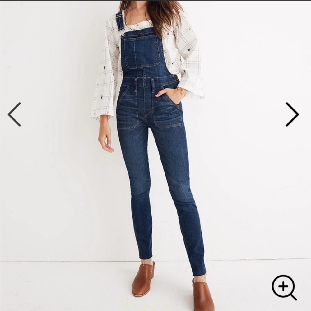 Madewell Skinny bibs jeans